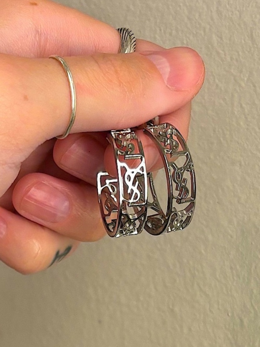 fashion stainless steel hoops